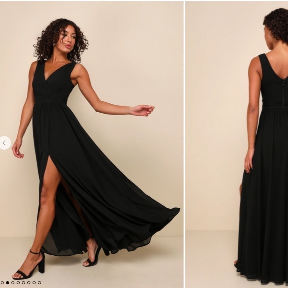 LULUS Prom Wedding Bridesmaid Flowy Romantic Sexy FLowy Maxi Dress
